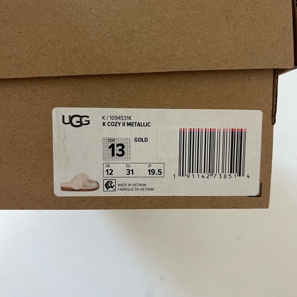 UGG Metallic Shearling Slide Sandals - Picture 6 of 7